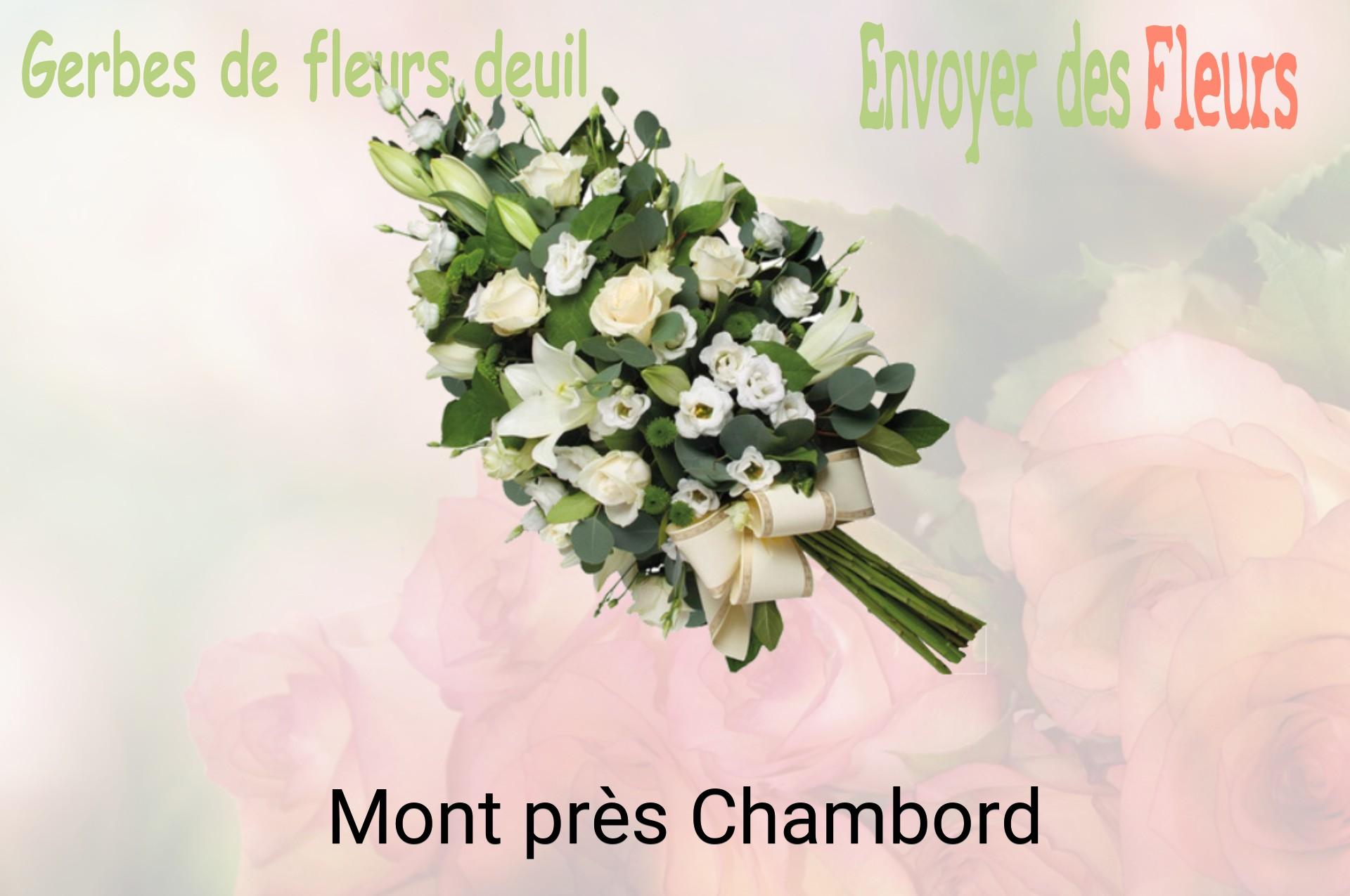 Gerbe de fleurs de deuil livrée à Mont-près-Chambord